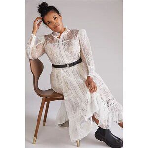 Byron Lars Lacy Midi Dress